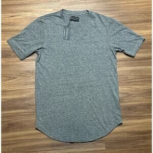 Goodlife Triblend Scallop V-Neck T-Shirt Heather Grey (GLF16VSSLP) Men's Sz S